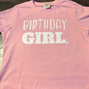 Birthday Girl Pink Tee - Kids